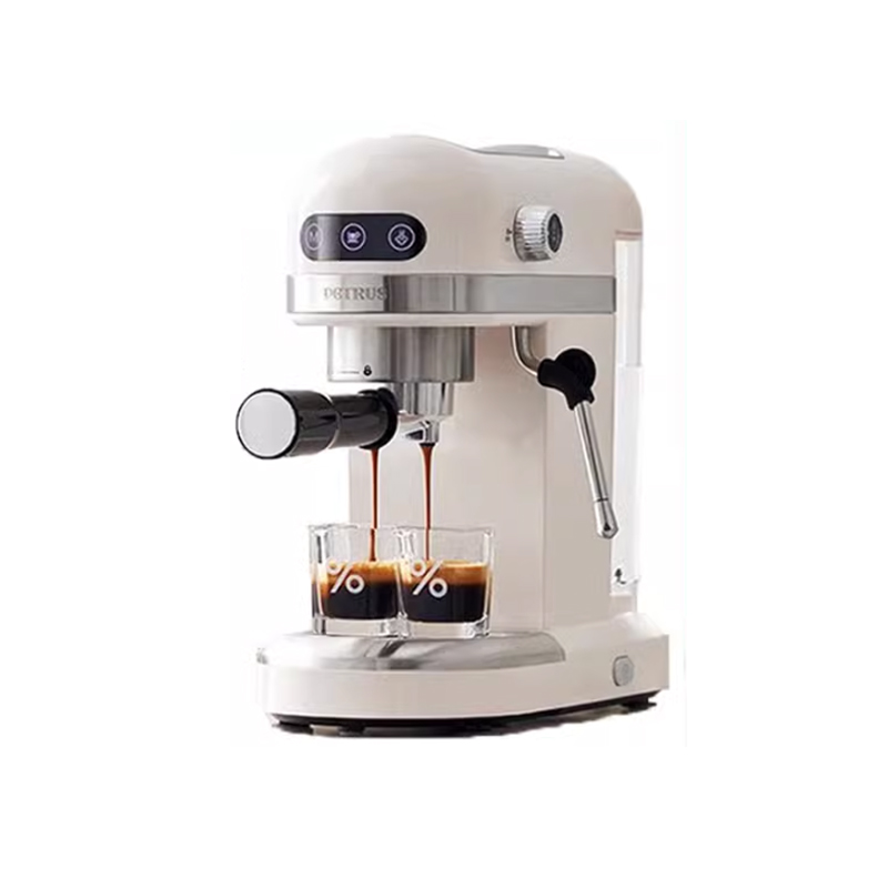 柏翠PE3366小白醒醒意式咖啡机浓缩家用小型全半自动蒸汽打奶泡 - 图3