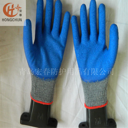 耐磨防滑工地手套乳胶皱纹涂挂浸建筑劳保手套 - 图3