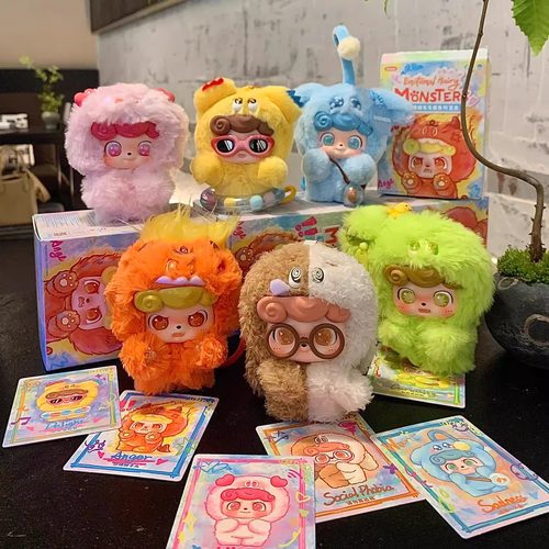 JOTOYS奇偶潮乐Q宝情绪毛毛怪盲盒潮玩毛绒挂件可爱玩偶礼物女生 - 图0