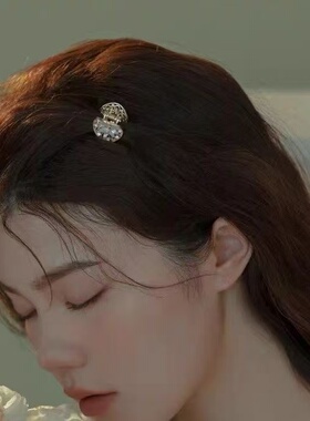 法式花朵镶钻迷你小抓夹