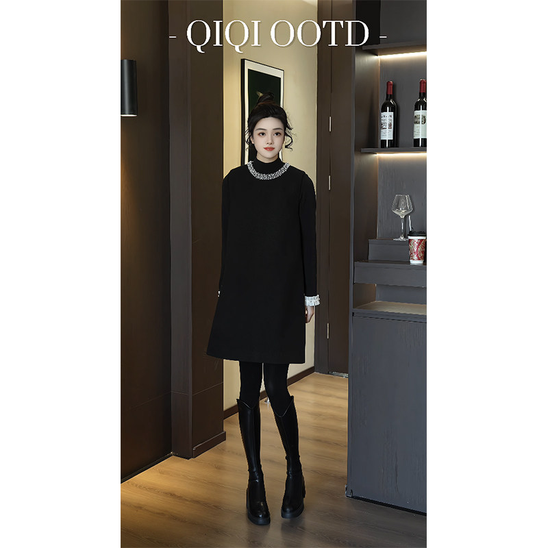 柒院家大码女装轻奢极简圆领背心连衣裙2025秋冬款宽松遮肉马甲裙,淘宝优惠券,粉丝福利购,淘宝优惠卷