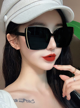 新潮帕森韩版潮偏光镜遮阳太阳镜女防紫外线个性黑色眼镜女墨镜