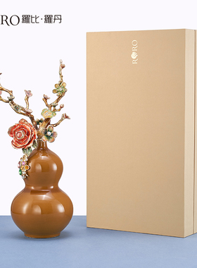 罗比罗丹珐琅彩工艺葫芦摆件