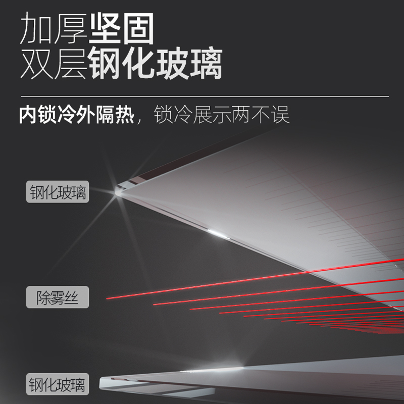 lecon/乐创 蛋糕展示柜冷藏弧形风冷 台式小型水果寿司保鲜柜冰柜 - 图1