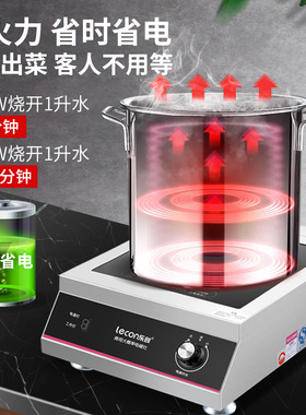 【5kw猛火】平凹台式商用电磁炉