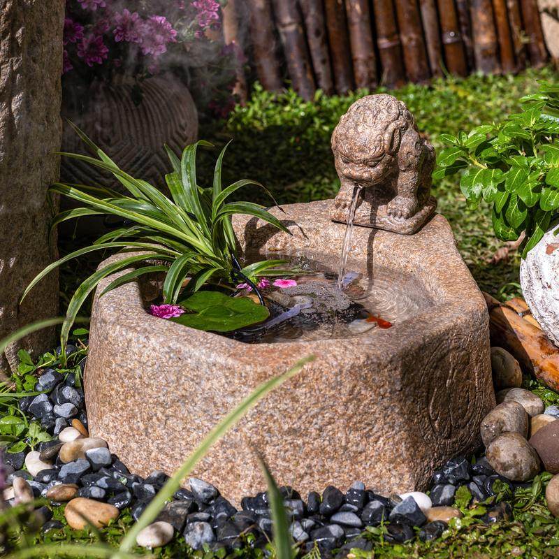 新中式田园禅意盘龙流水摆件庭院别墅户外循环水鱼缸景观造景装饰,淘宝优惠券,粉丝福利购,淘宝优惠卷