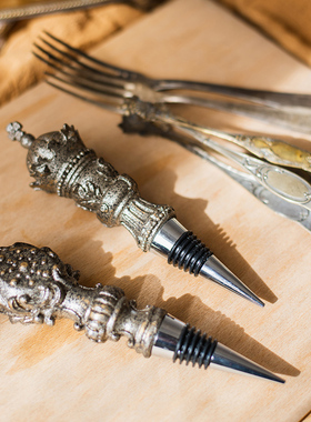 掬涵红酒塞葡萄酒瓶塞真空塞子家用树脂装饰复古巴洛克欧式轻奢