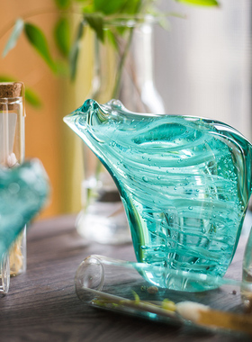 掬涵玻璃手工寓意纯净质感北极熊