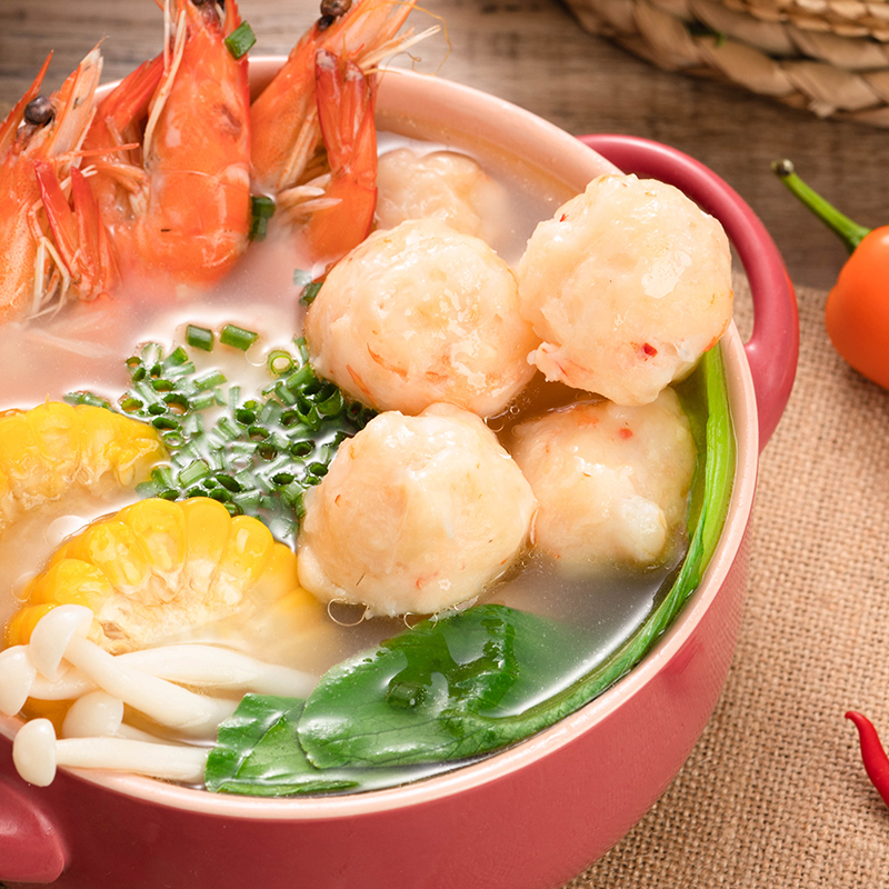 潮世兴潮汕手工虾丸鱼丸冷冻食品商用特产火锅食材虾球虾滑无添加 - 图3