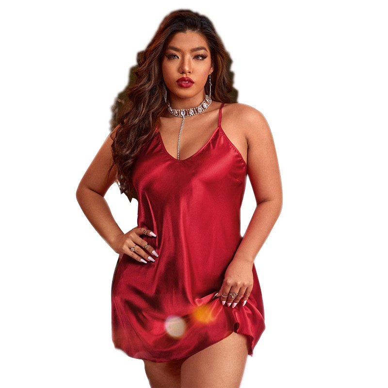 丹尼林新款大码露背吊带睡衣女士时尚性感吊带睡裙休闲宽松家居服,淘宝优惠券,粉丝福利购,淘宝优惠卷