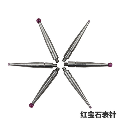 杠杆百分表测量头千分表测头小较表针杠杆表测针红宝石钨钢白钢针 - 图1