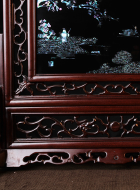 漆器螺钿春江花月夜商务风摆件