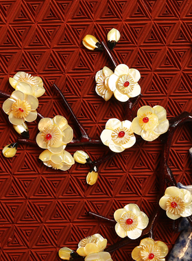 扬州漆器传承工艺大漆装饰摆件