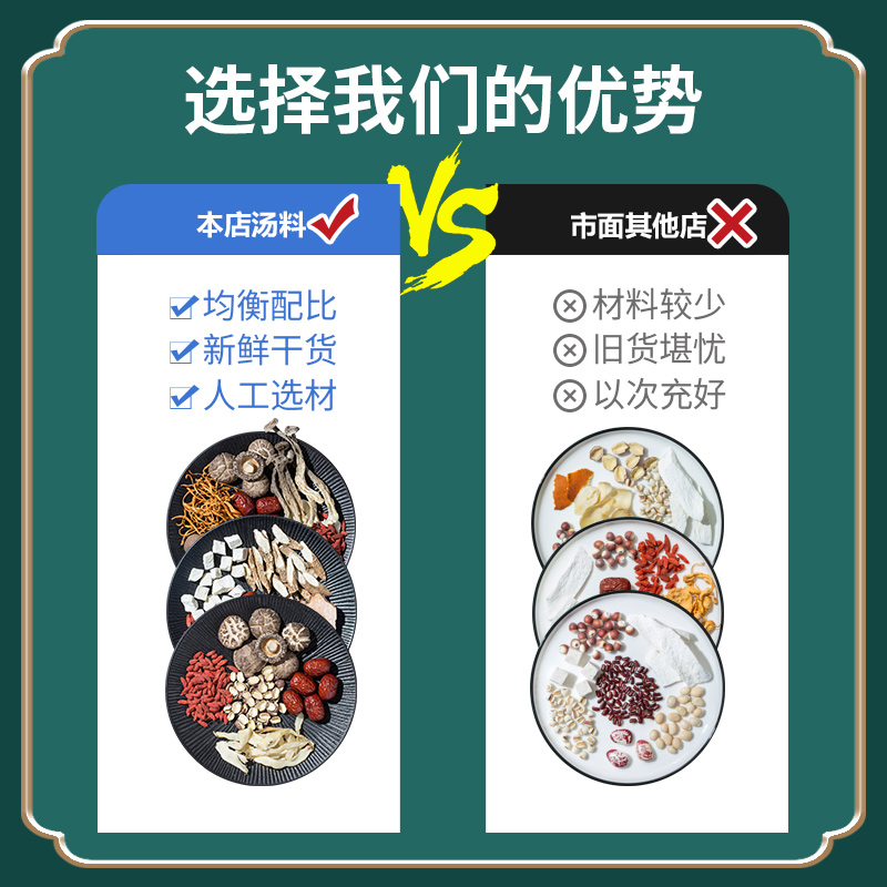 广东煲汤材料清补凉炖鸡汤料包养生滋补品秋冬药膳鸽子广式靓汤料 - 图2