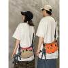 Outdoor workwear casual style small bag for men and women, lightweight waterproof sports cycling crossbody small bag dumpling bag trendy