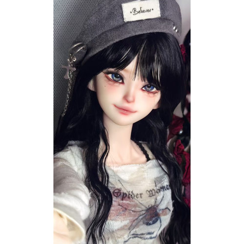 现货｜满49.9包邮/72小时固色/非酸马海毛黑色/自然卷/娃圈定制 - 图1