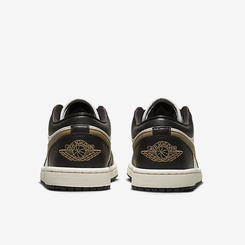 耐克女新款Air Jordan 1 AJ1 白棕低帮复古板鞋篮球鞋DC0774-200 - 图1