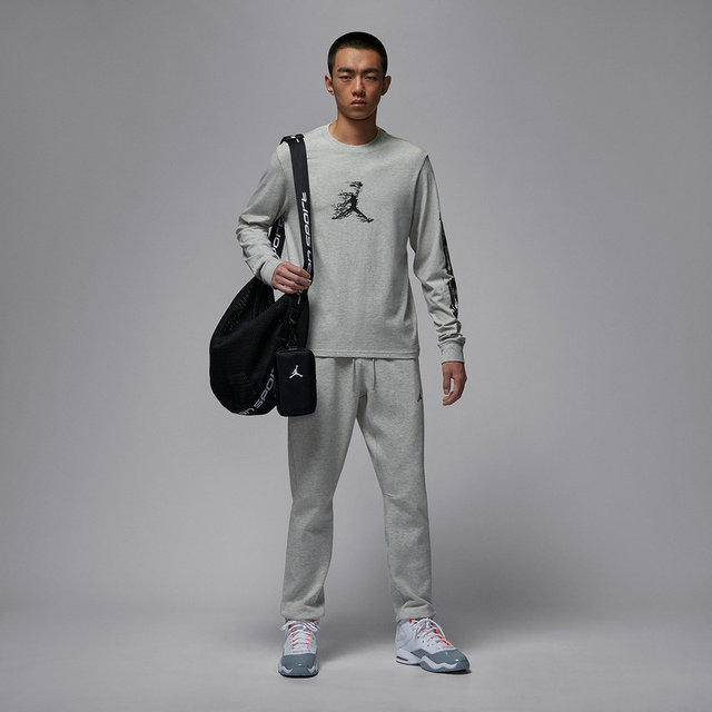 ເສື້ອຍືດແຂນຍາວຜູ້ຊາຍ Jordan Nike DRI-FIT ແຫ້ງໄວໄວແລ່ນກິລາບ້ວງ HQ9039-050
