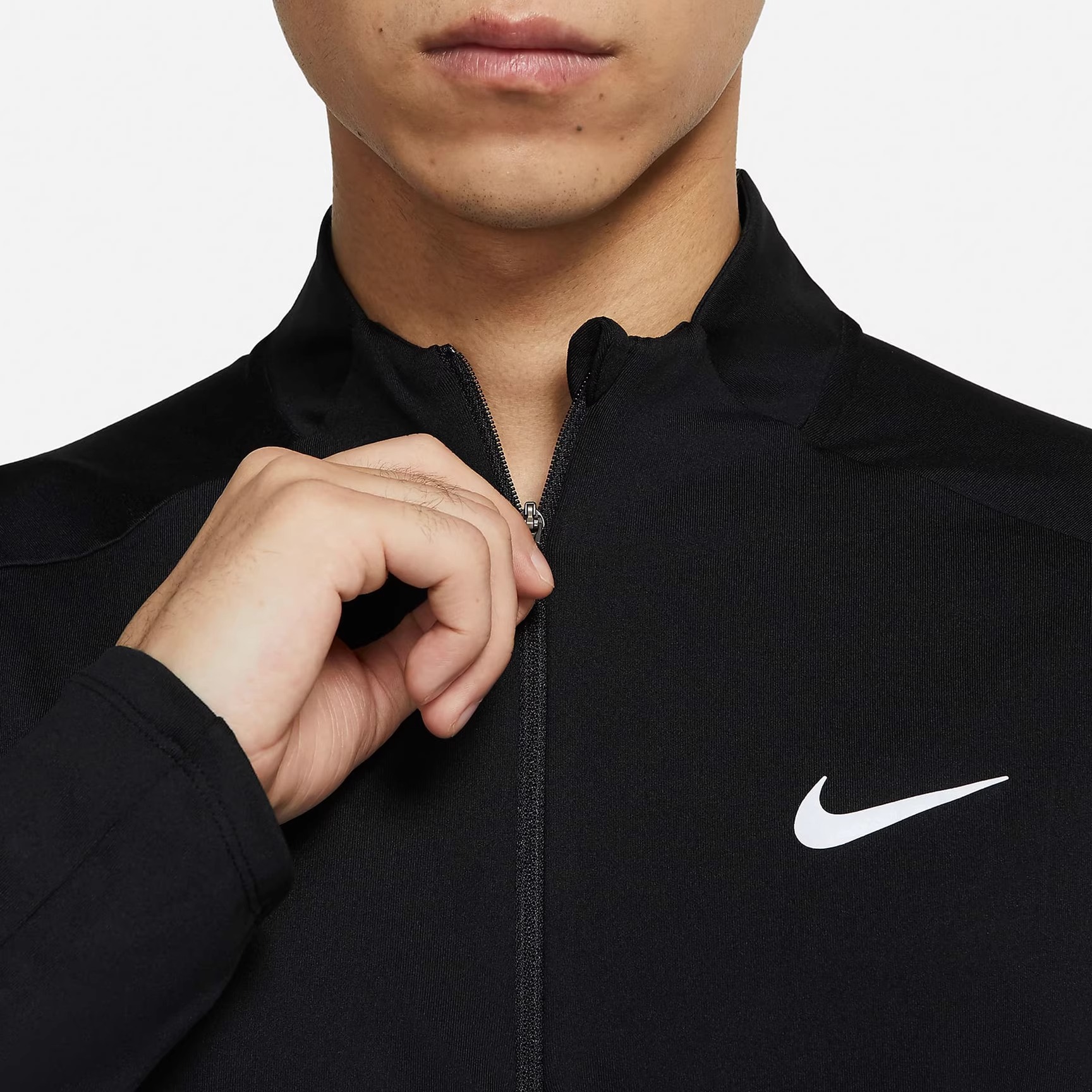 NIKE耐克长袖T恤男装2024春秋新款跑步训练运动服上衣DD4757-010