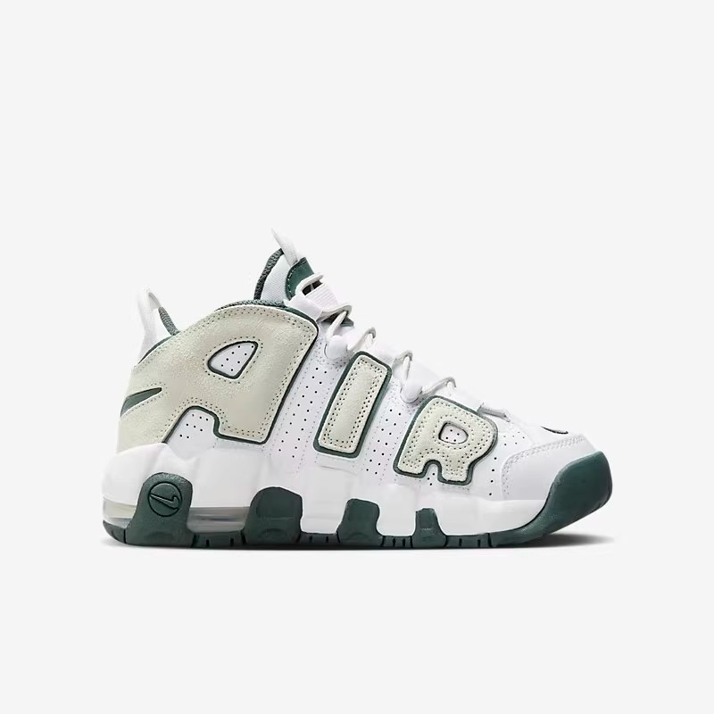 NIKE耐克女鞋AIR MORE UPTEMPO KI大童中帮复古篮球鞋FQ1938-100 - 图0