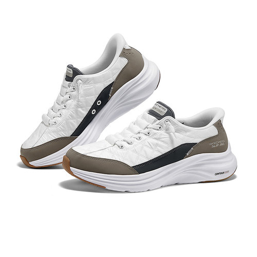 Skechers斯凯奇春季新款男一脚蹬闪穿悠步缓震运动鞋 232619/WTP - 图2