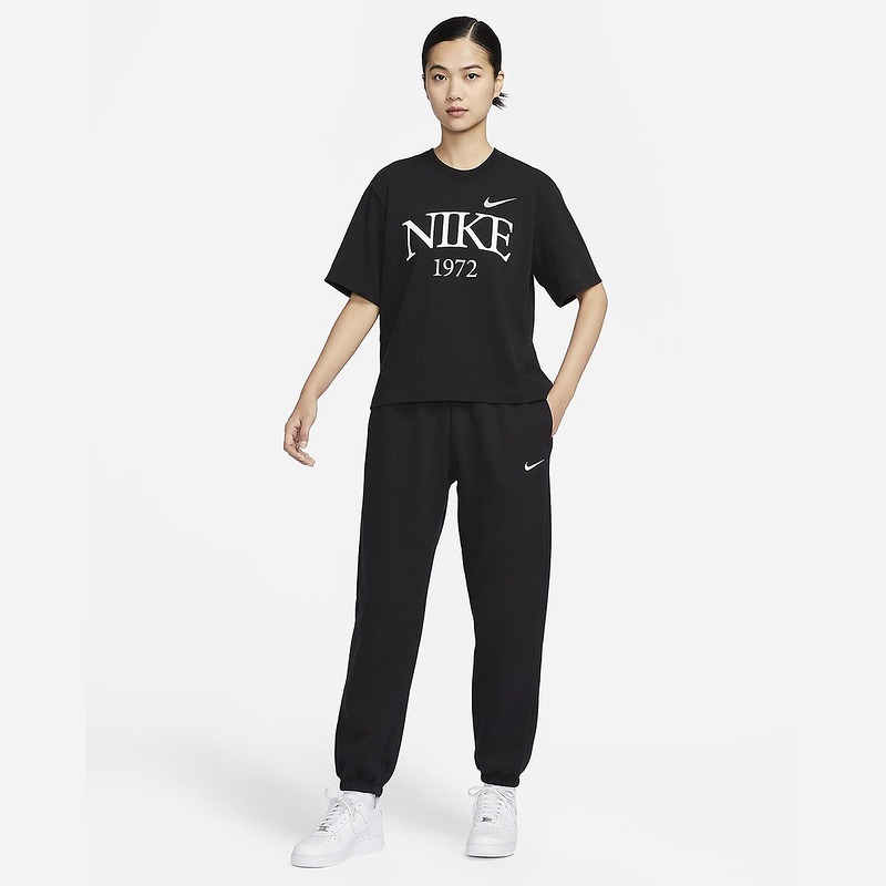 NIKE耐克短袖女夏季新款休闲运动1972印花白色纯棉T恤FQ6601-010-图3