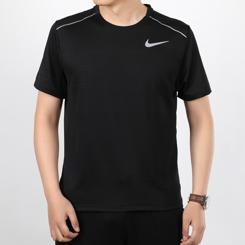 Nike耐克短袖T恤男装2023夏季新款休闲圆领运动服体恤AJ7566-010 - 图1