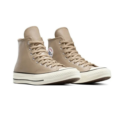 Converse匡威冬季男女同款帆布鞋高帮星星印花运动休闲鞋 A14650C - 图1