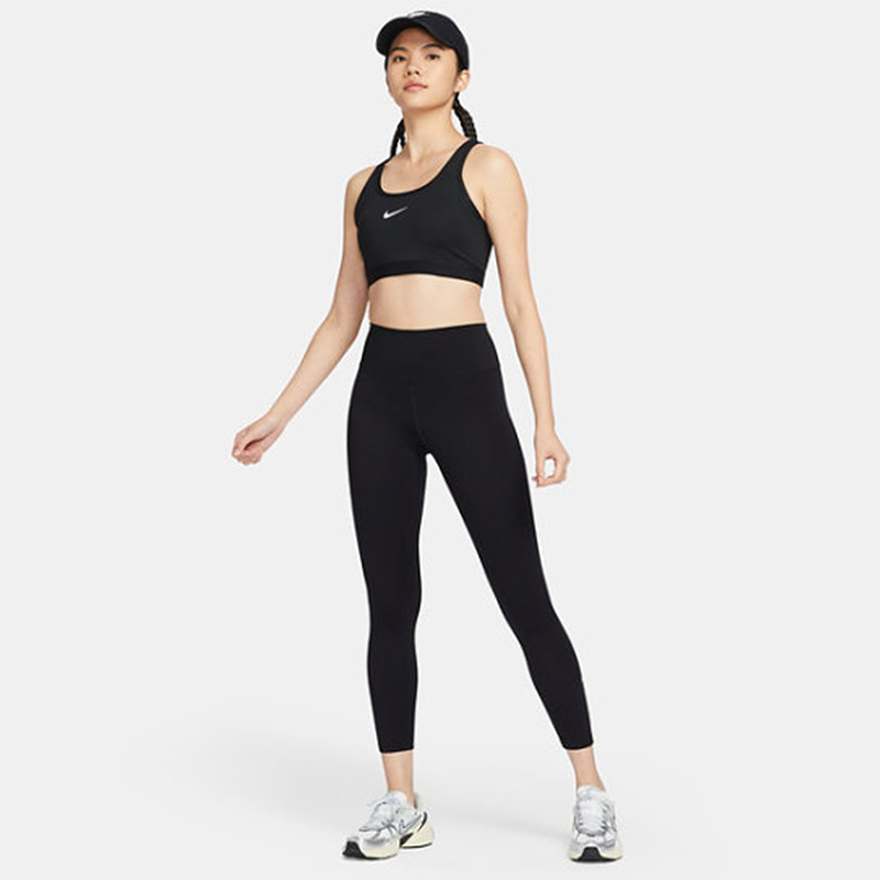 耐克女子紧身裤NIKE ONE 速干高腰九分裤普拉提瑜伽裤FN3233-010 - 图3