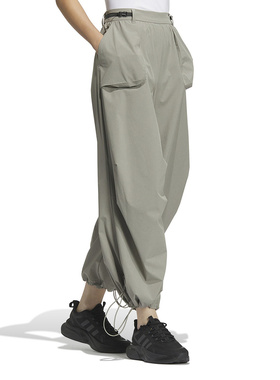 阿迪达斯女子新款宽松舒适阔腿透气小标运动休闲长裤JE8584
