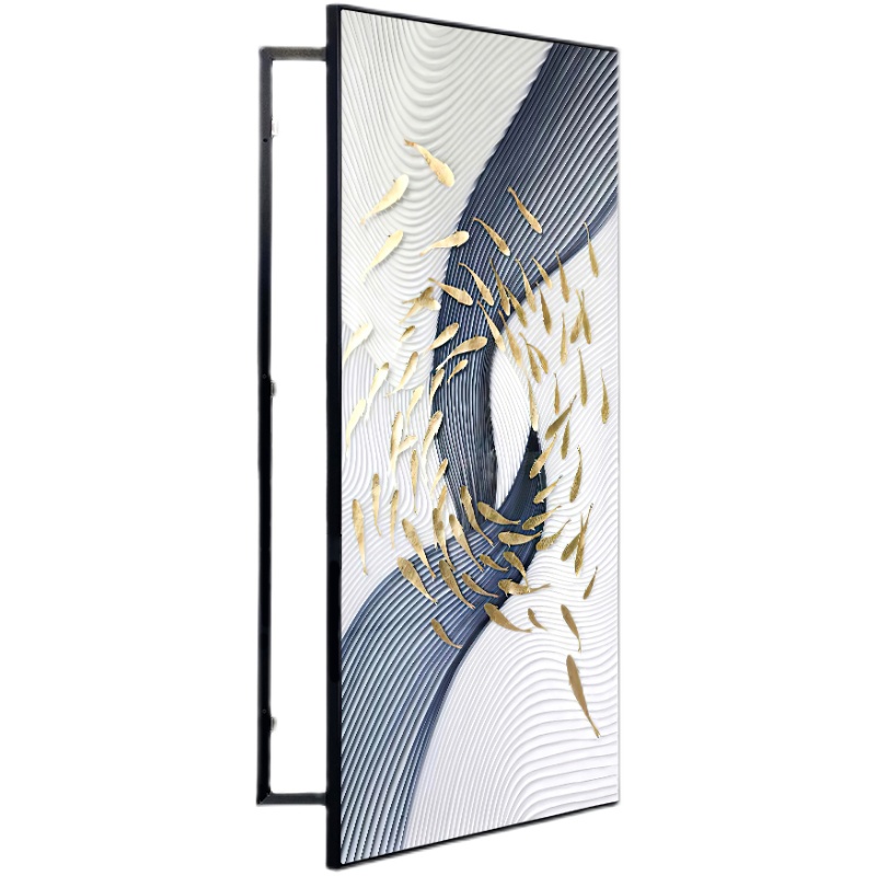 年年有余入户玄关配电箱画消防栓箱电箱遮挡挂画遮挡水电井装饰画 - 图3