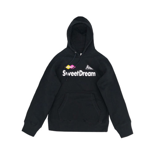 米高格抓绒厚实纯棉潮流撞色印花男款修身国潮休闲外套连帽卫衣 - 图3