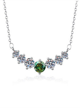 S925 Silver Pendant with 2.8ct D-color Moissanite Necklace