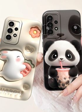 For Samsung Galaxy A13 4G Case A33 A53 A73 5G Cute Animals C
