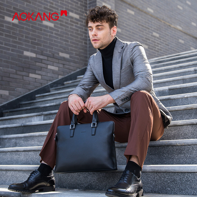 奥康男包新款单肩包男士商务包包 奥康国际男士包袋