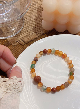 时尚天然石国风复古手链