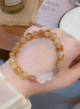 中式手串琉璃醒狮复古饰品