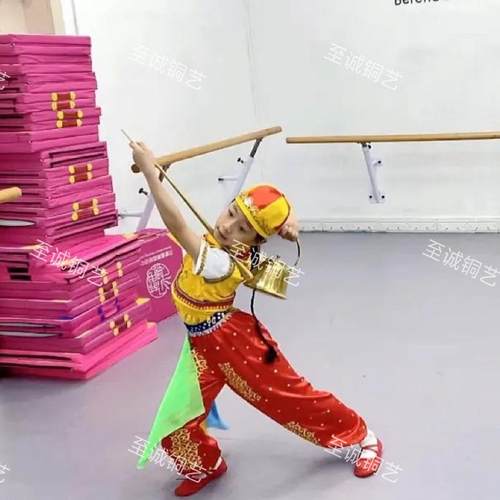 长嘴铜壶四川茶艺壶功夫茶壶舞蹈表演壶长嘴壶茶具壶盖长流壶复古 - 图1