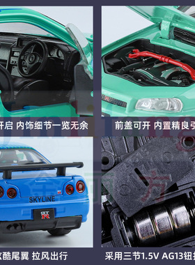 1/32GTR天际线拉花版合金模型