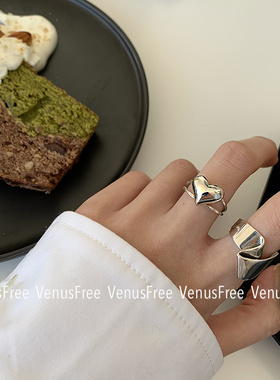 独家925纯银立体爱心山本戒指