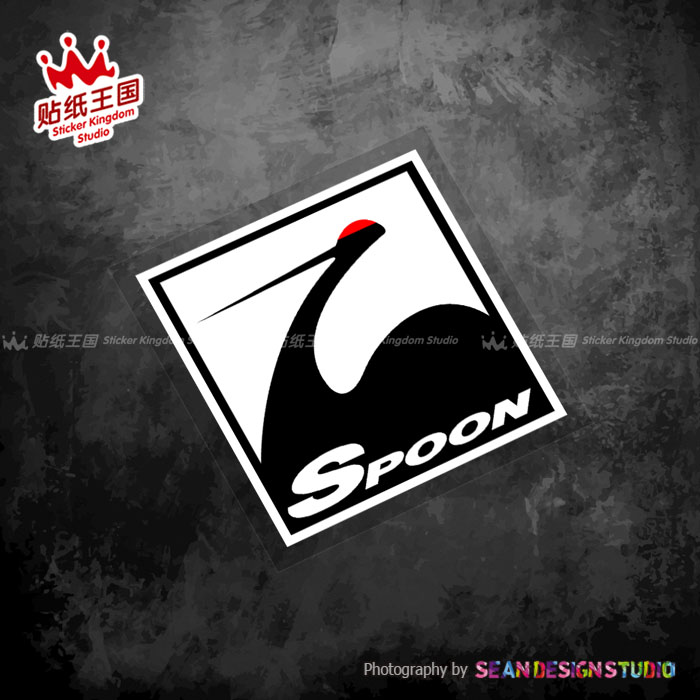 适用SPOON仙鹤TYPEONE环八JDM思域雅阁飞度GK5GR9日系改装反光贴 - 图3