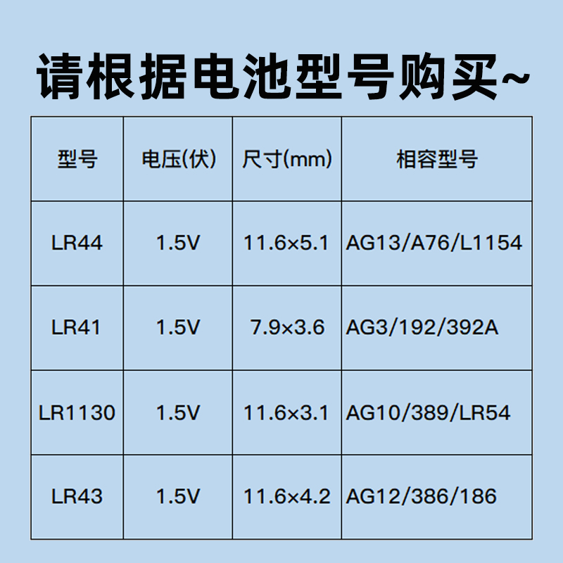 松下LR44/LR41/LR1130纽扣电池AG13 L1154 A76 SR44 189手表钮扣 - 图0