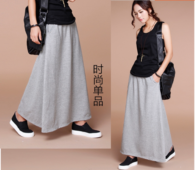 Dongdaemun Korean artistic style retro style skirt