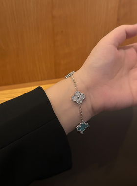 法式轻奢高级感四叶草手链手饰