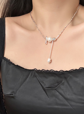 碎银子棉花珍珠项链异形珍珠吊坠