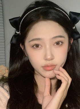 水钻蝴蝶结发箍显脸小甜美