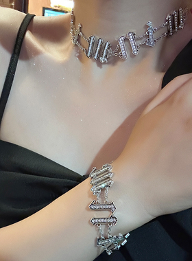 小众复古涩古辣妹项链手链