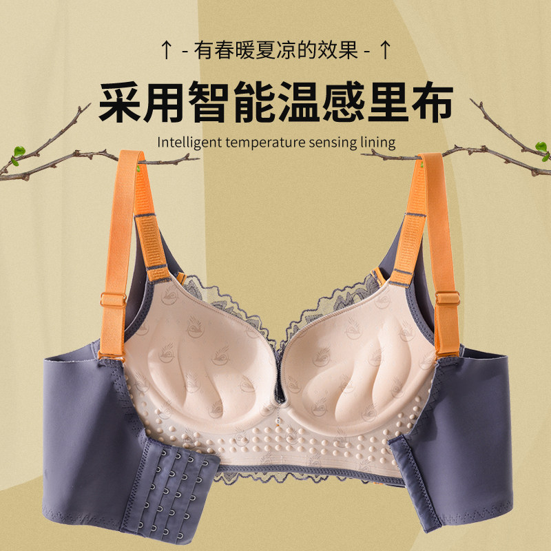 向大大内衣旗舰店官方正品无钢圈聚拢都市女丽人收副乳文胸罩套装_虎窝淘