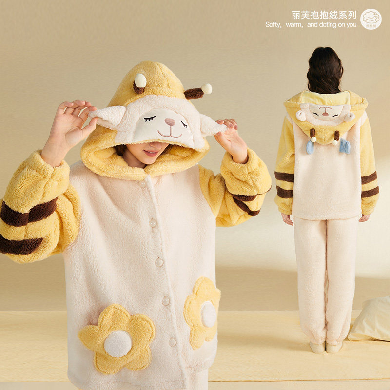 livheart乐町联名蜜蜂小羊家居服 livheart睡衣/家居服套装