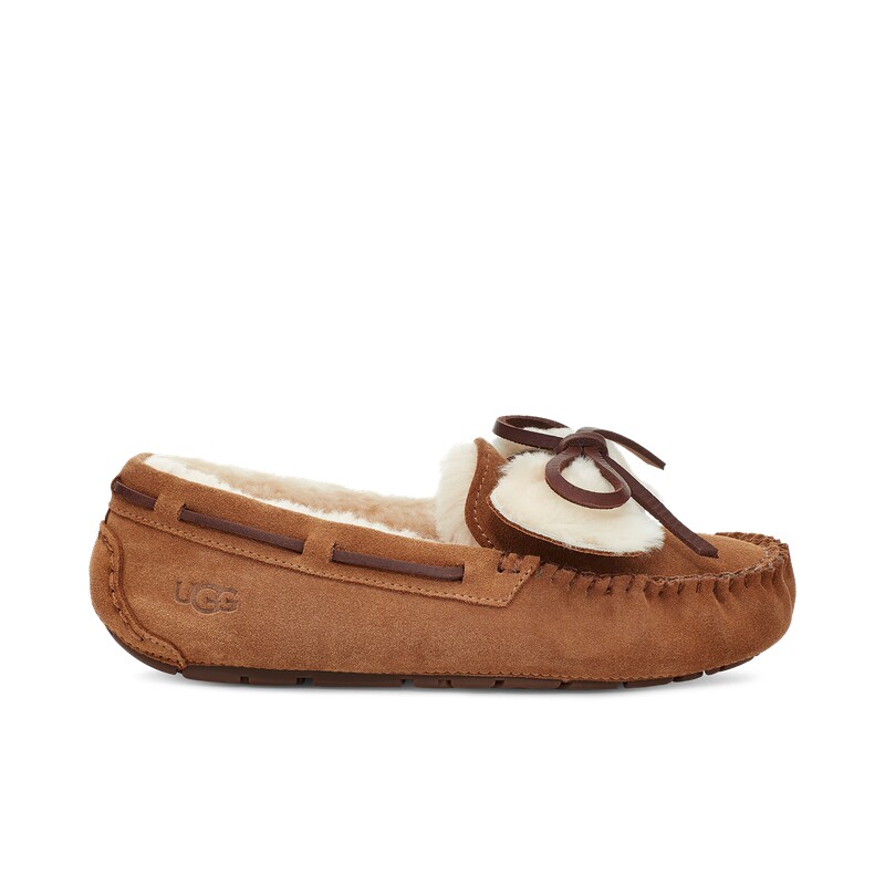 ugg2021秋冬便鞋双蝴蝶结款豆豆鞋 UGG乐福鞋（豆豆鞋）